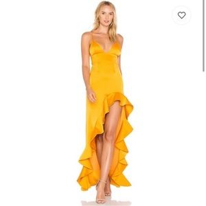 Lovers + Friends Aahmani Sunset Ruffle Gown